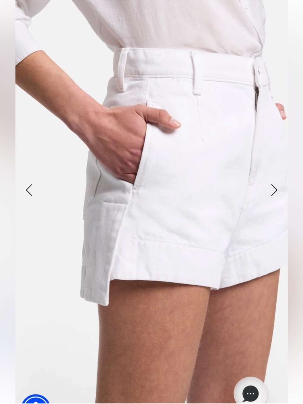 Seven for all mankind White High-Waist Women’s Shorts